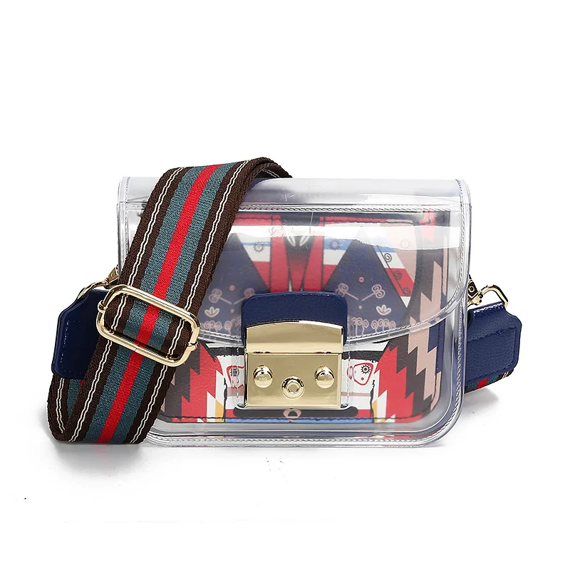 Новые сумки для женщин 2019 прозрачная сумка женские через плечо мультяшный принт