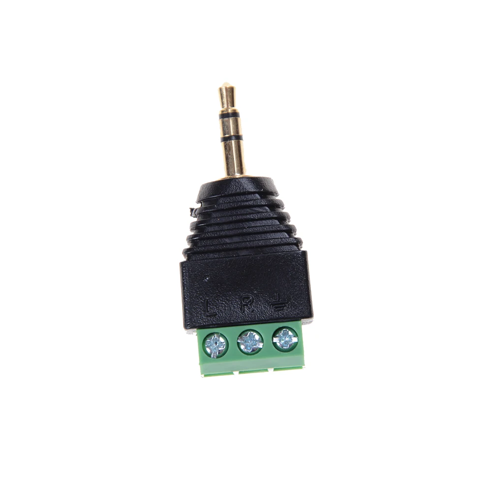 3.5mm 1PCS 3.5 audio mono plug to screw terminal connector Audio Mono Plug Connector Adapter | Обустройство дома