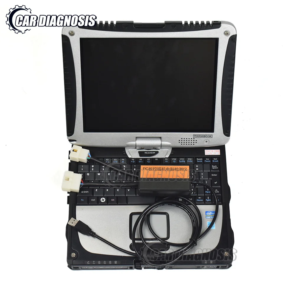 CF19 Laptop For Hitachi Excavator Diagnostic Scanner Tool 4pin and 6pin for Dr ZX Diagnostic System