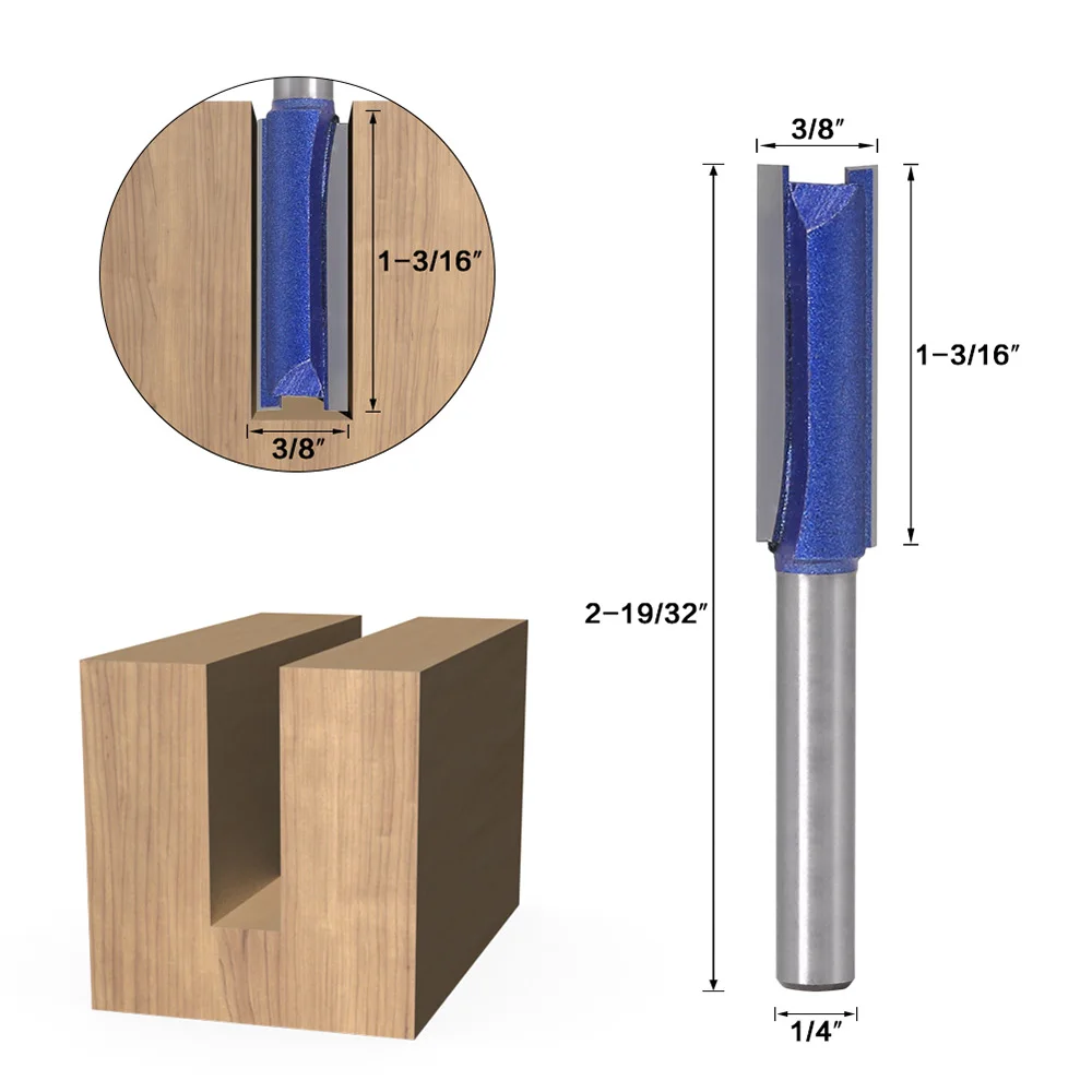 4 шт. 8 мм хвостовик шлицевая прямая деревообрабатывающая фреза для резки