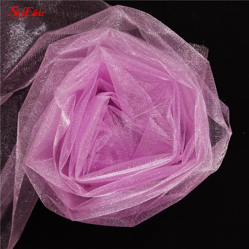 rose 15 см* 5 м блестящая фатиновая юбка-пачка из органзы с прозрачными кристаллами для девочек, сделай сам, подарок для свадебной вечеринки, декор для детского душа, поставка 7z - Цвет: rose