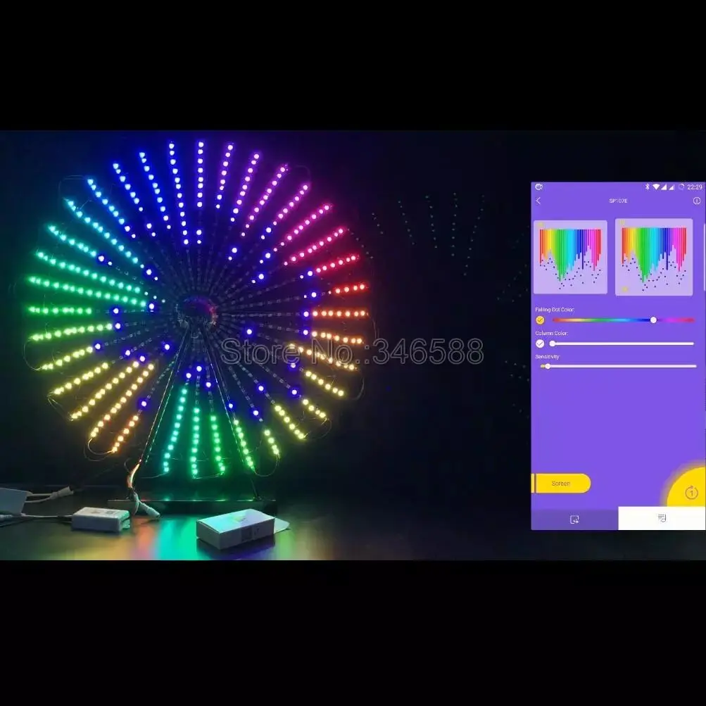 SP107E Bluetooth светодиодный музыкальный контроллер Pixel IC контроллер SPI через приложение для смартфона WS2812B WS2813 SK6812 Светодиодная лента 2048 пикселей