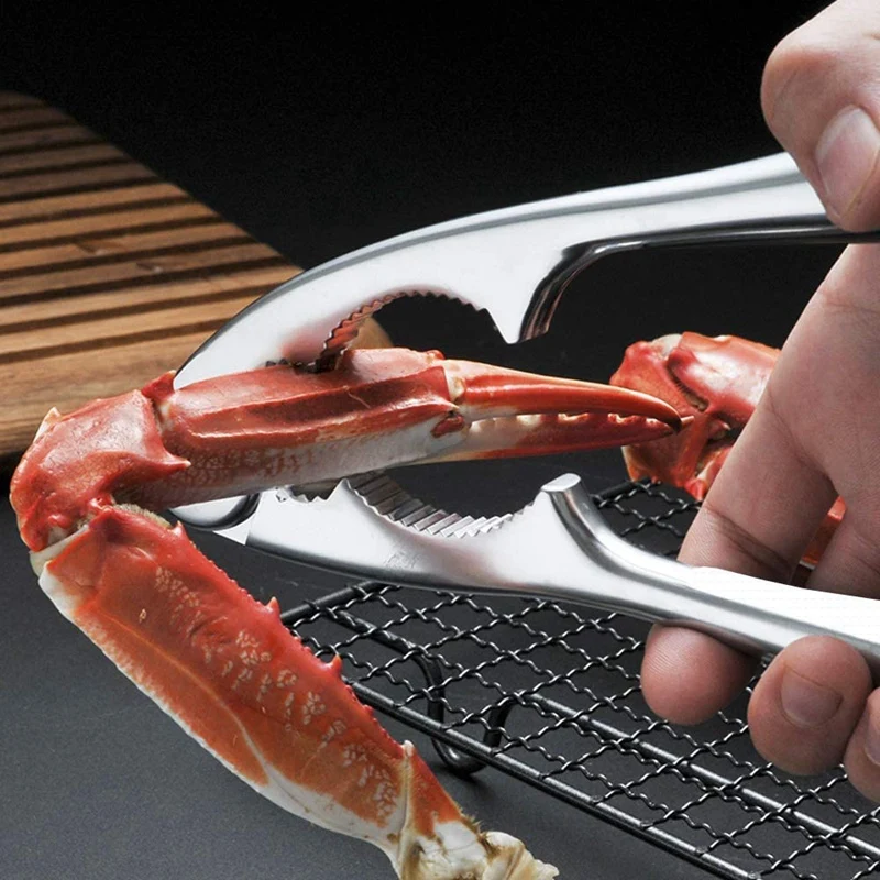 

6Pcs Seafood Tools Set Including 2 Forks 2 Lobster Crackers Nut Cracker ,Crab Crackersand 2 Lobster Crab Mallets