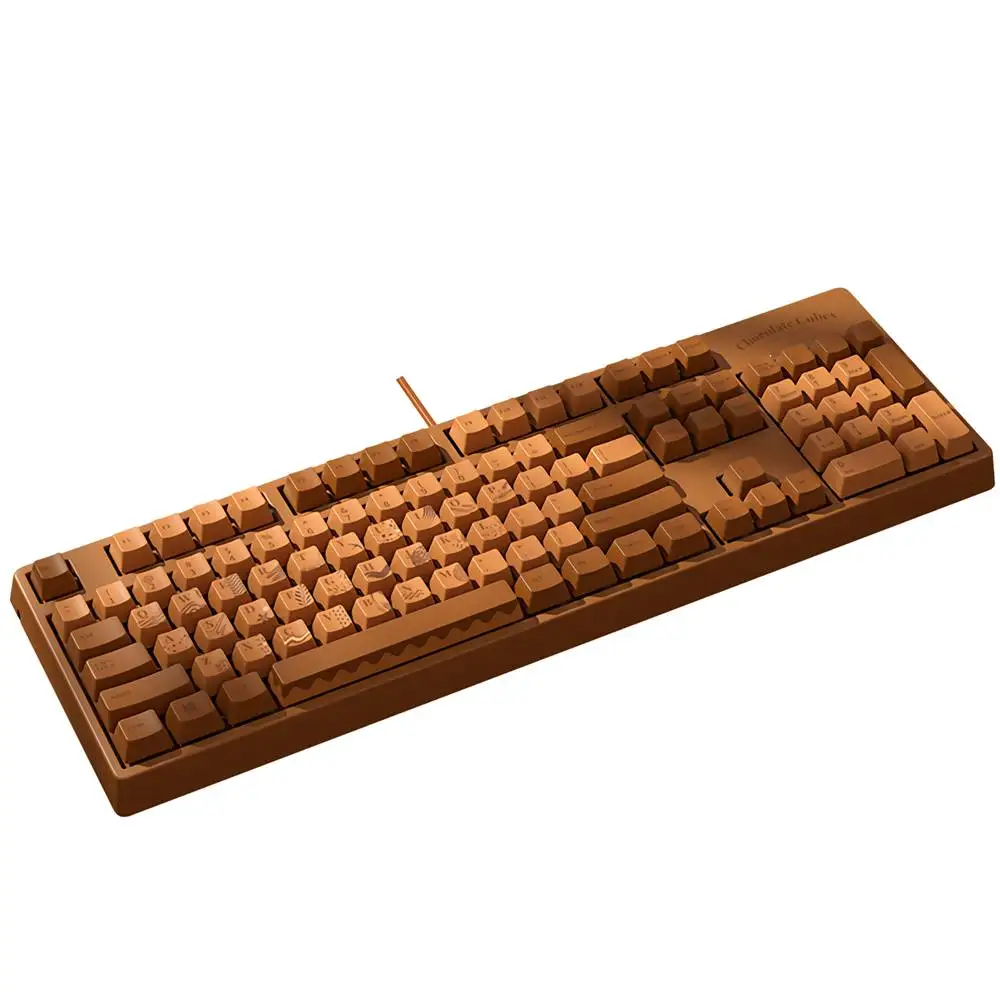

Ajazz Mechanical Keyboard Chocolate Cubes USB Wired Keyboard 104 Keys PBT Keycaps With Cherry MX Switch For Laptop Computer Game