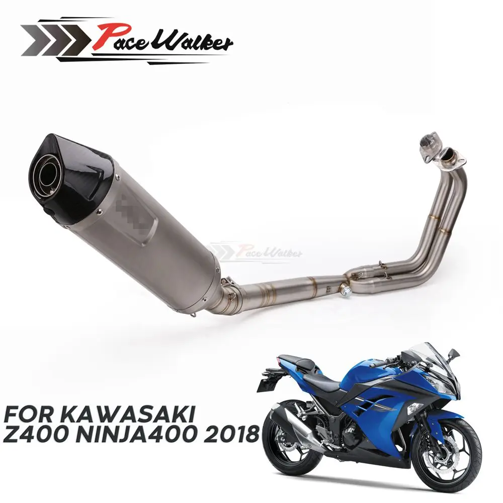 Глушитель выхлопной трубы для мотоцикла полная выхлопная система Kawasaki Ninja 400 EX400