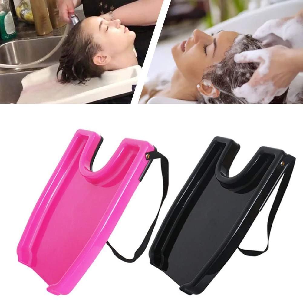 

Portable Plastic Hair Backwash Washing Tray Portable Hair Washer Useful Home Salon Rest Black Pink Convenient Hairdressing