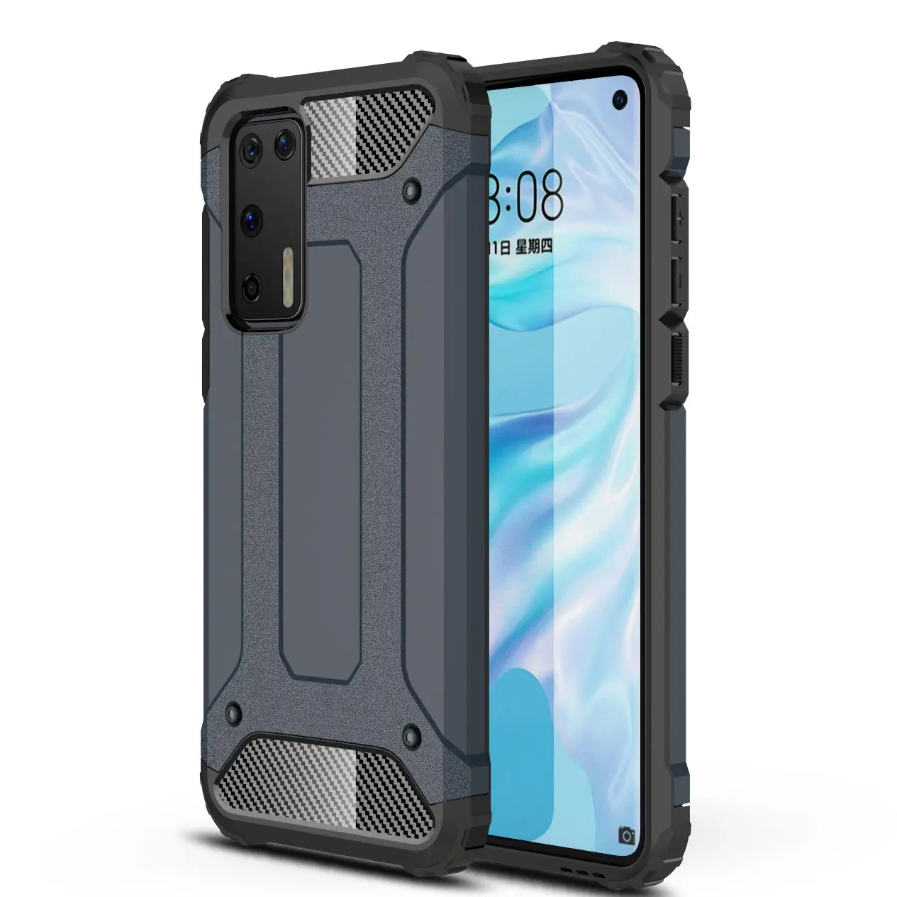 

Phone Case For Huawei Mate 40 PRO 9X Lite P Smart 2020 Honor 30 X10 30S P40 Plus 2021 Y7A 4G 5G Four-Corner Protection PC Cover