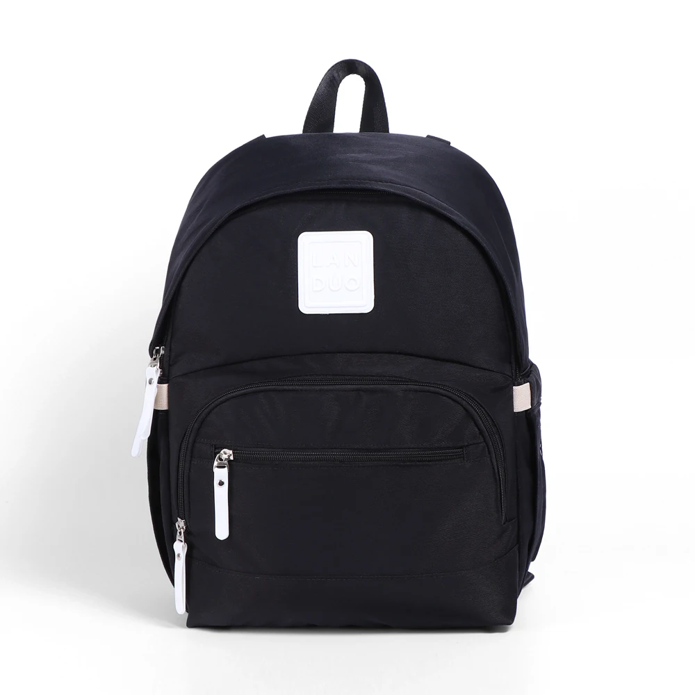 MPB107-black(2g) Новые сумки для подгузников LANDUO Mommy рюкзаки для мам большие вместительные дорожные сумки для подгузников с 2 Крючки для прогулочных колясок для новорожденных MPB107 - Цвет: MPB107-black(2g)