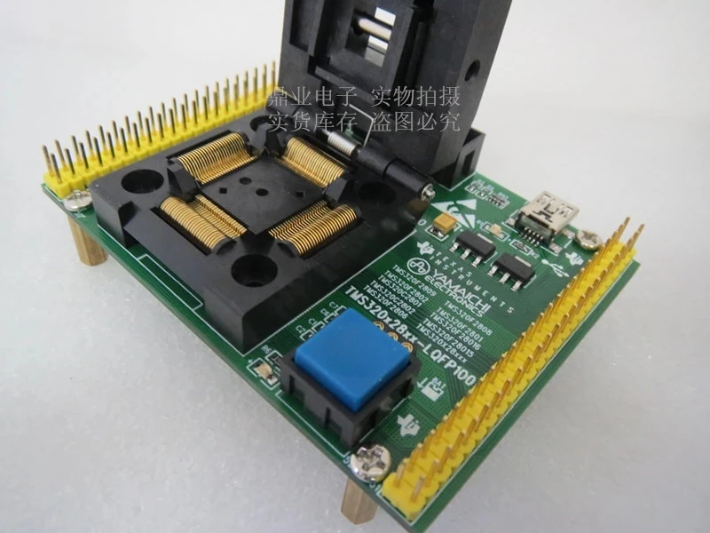 Оригинальное тестовое сиденье TI IC TMS320F2802 программируемая схема TMS320F2801 переходник