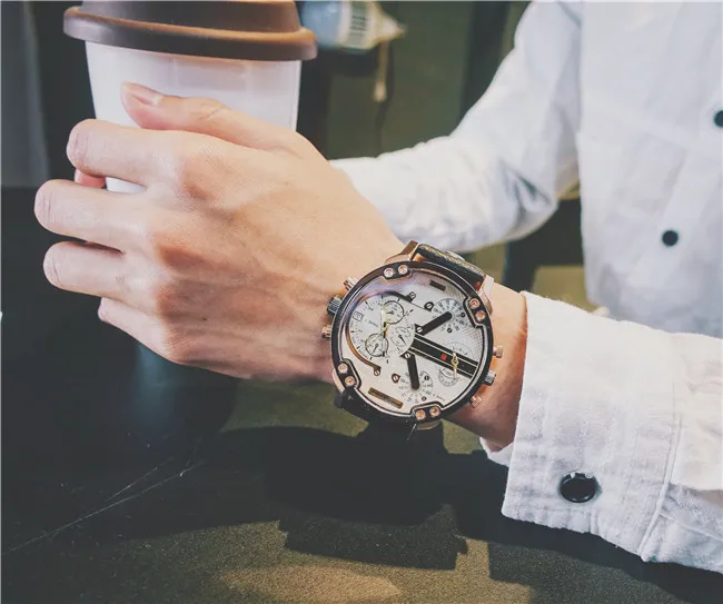 

2019 Multifunction Male Watches Calendar Rattrapante Anti-magnetic Wristwatch Hip-hop Tide Boys Leisure Atmosphere Quartz Watch