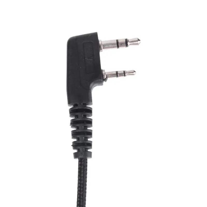 2Pin PTT наушник регулируемый объем нейлоновый провод ушной крючок Наушники для Kenwood широко используется в полиции армии телохранников