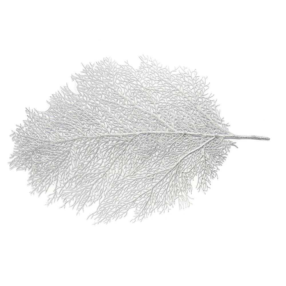 Подставки для обеденного стола с изображением листьев лотоса пальмового листа