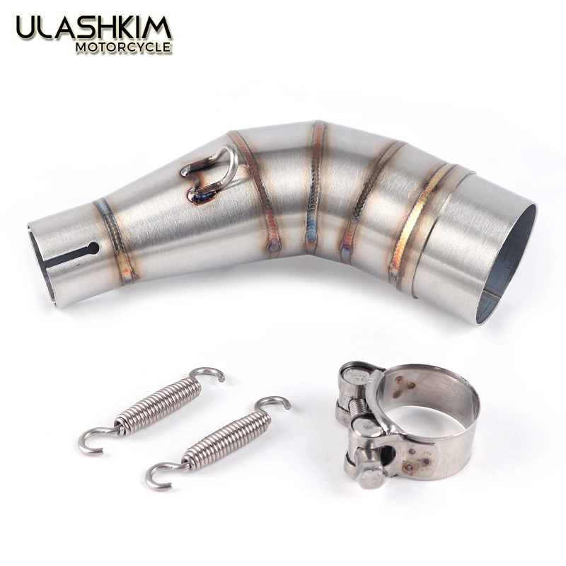 

Motorcycle Carbon Fiber Exhaust Muffler Pipe Link Pipe middle Pipe Escape Slip On FOR YAMAHA YZF-R3 R3 R25 2015-2018