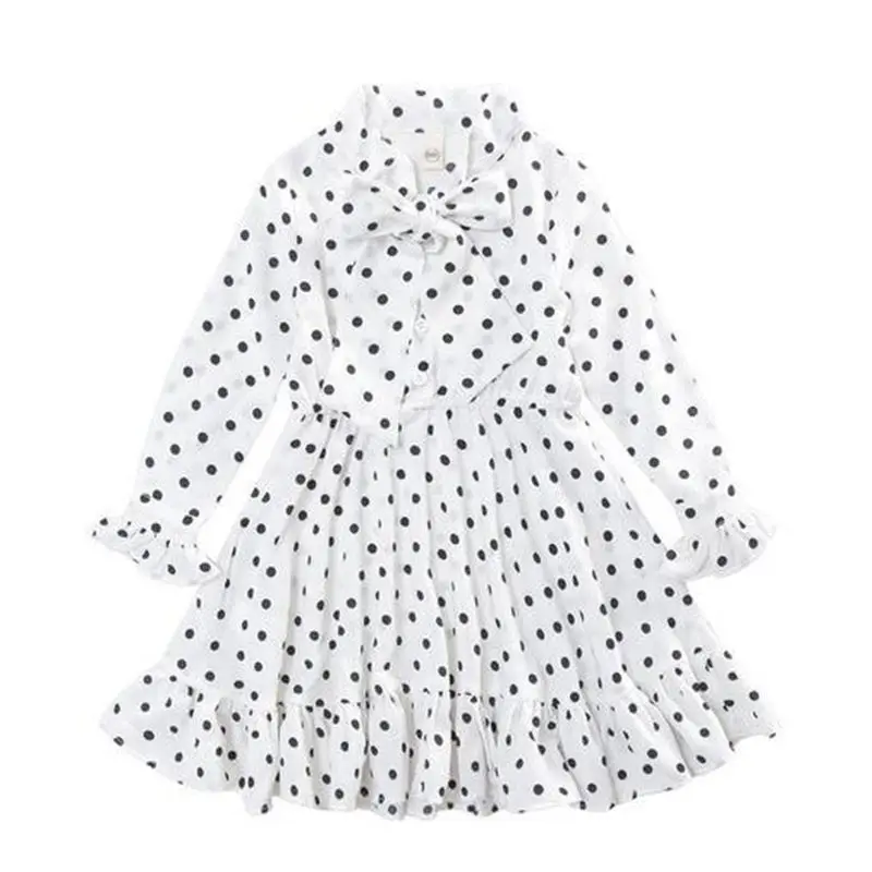 2020 весенне-осеннее школьное платье принцессы для девочек детское с длинными