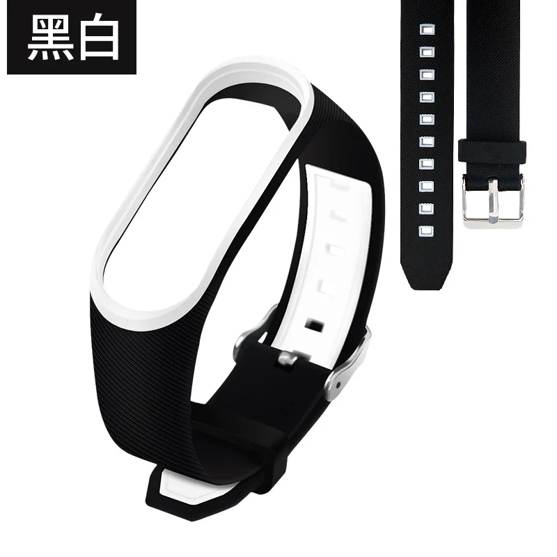 Ремешок на запястье для Xiaomi Mi Band 3 4 мягкий силиконовый сменный Браслет mi band