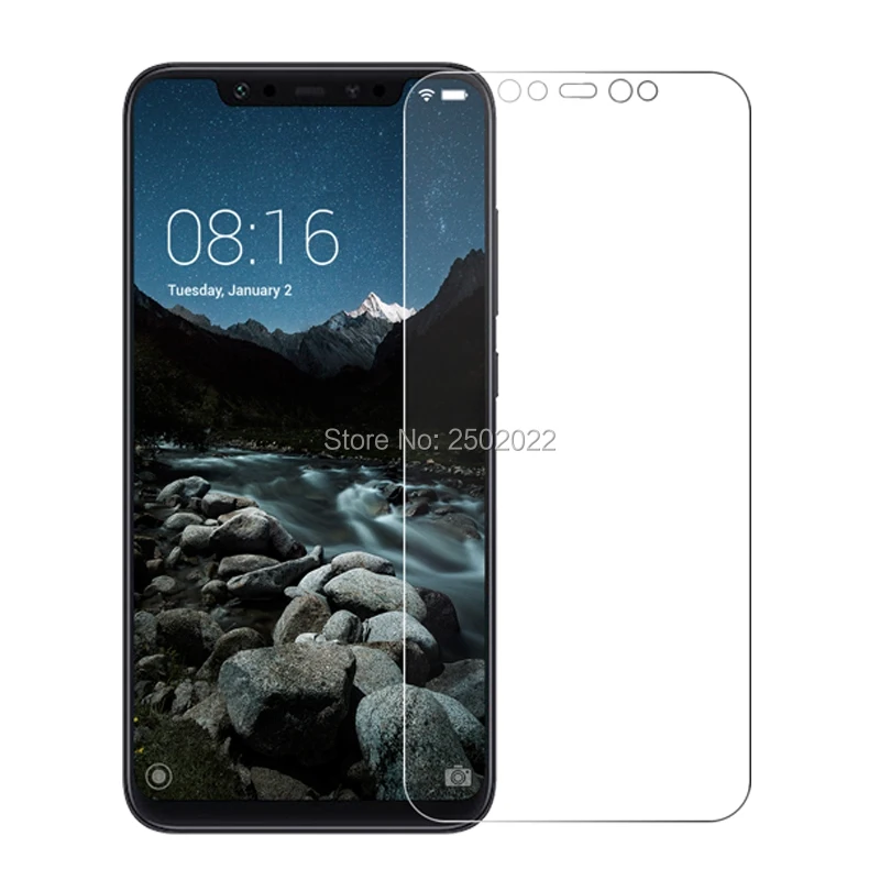 

2.5d 0.26mm 9h safety tempered glass for xiaomi mi 8 mi8 6.21" screen protector toughened protective film for xiaomi mi 8 cover