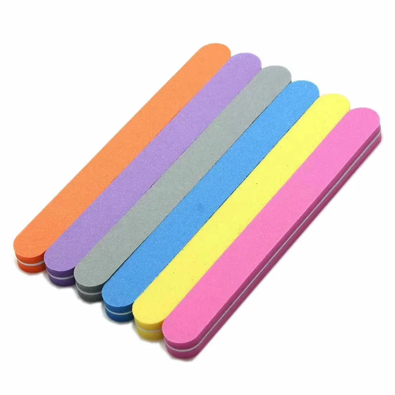 

Professional Nail beauty nail file High Elastic Straight Sponge nail file Double-sided Polishing Rubbing strip Nail Tool