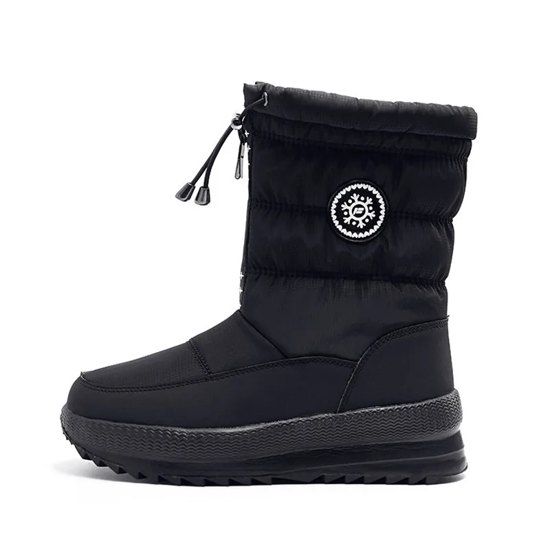 Odetina/женские ботильоны на плоской подошве с эластичной резинкой толстом меху и