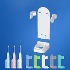 Электрическая настенная подставка для зубных щеток для Ванная комната адаптироваться, Не оставляющий следов надежный дизайн зубной щетки стойки хранить в сухом месте единый объектива камеры, устойчивая к плесени, Toothbrushs держатель