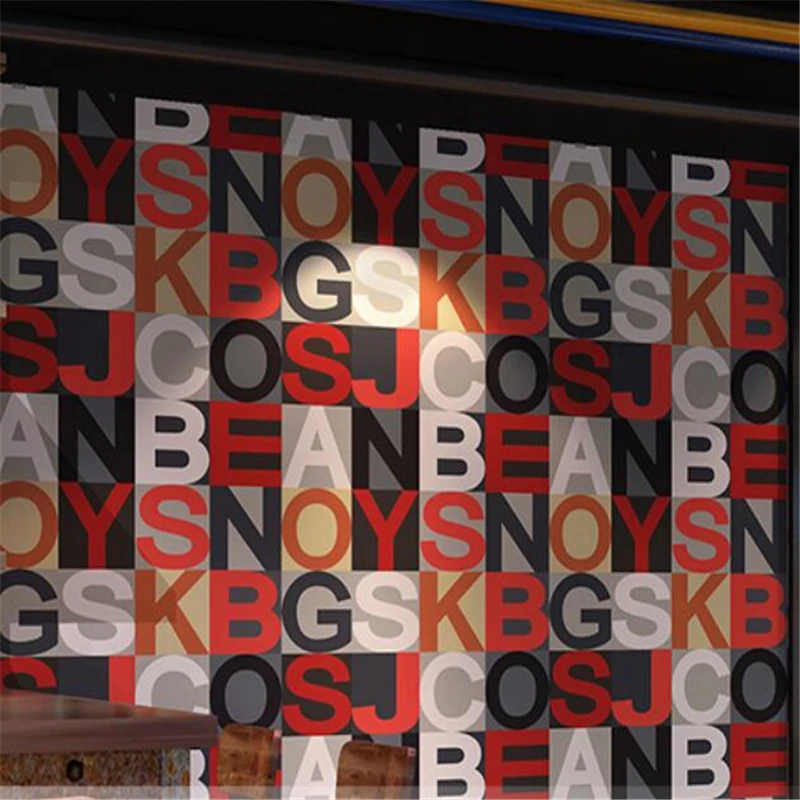 Винтажные 3D обои wellyu стерео Ностальгический Английский алфавит для