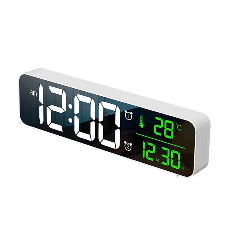 

Creative Alarm Digital Clock Led Luminous Modern Office Digital Clock Date Day Desk Orologio Digitale Office Accessories EI50SZ