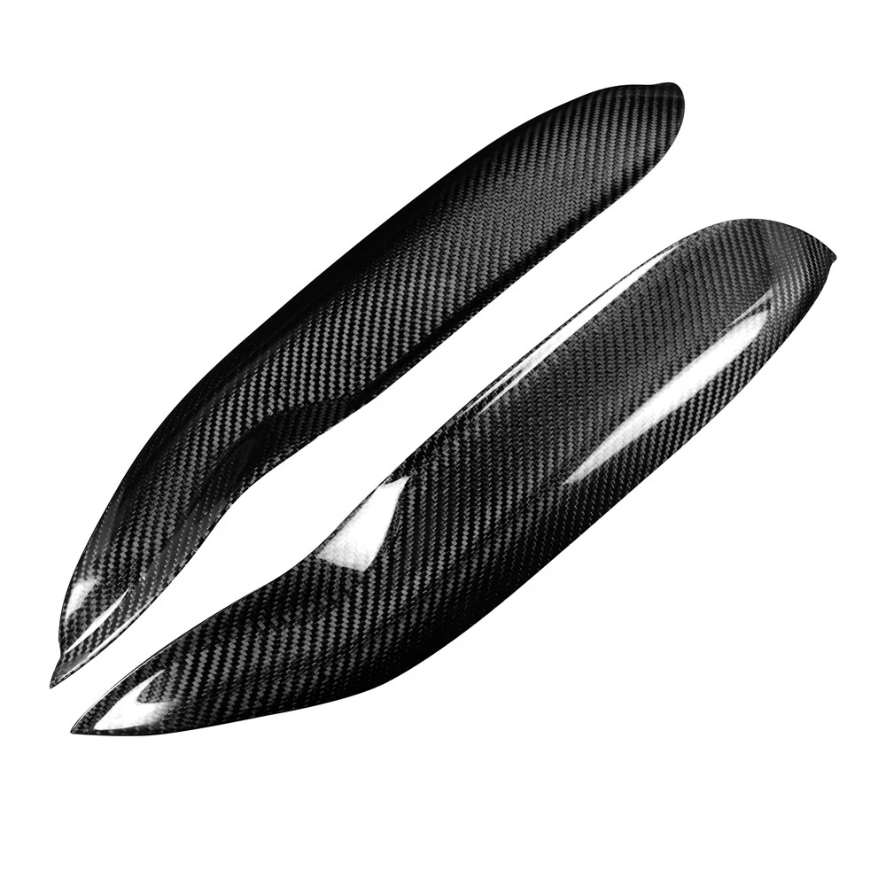 

Real Carbon Fiber Front Headlight Eyelids Eyebrow Decoration Trim for Benz Smart W451 2009-2014 Exterior Car Accessories