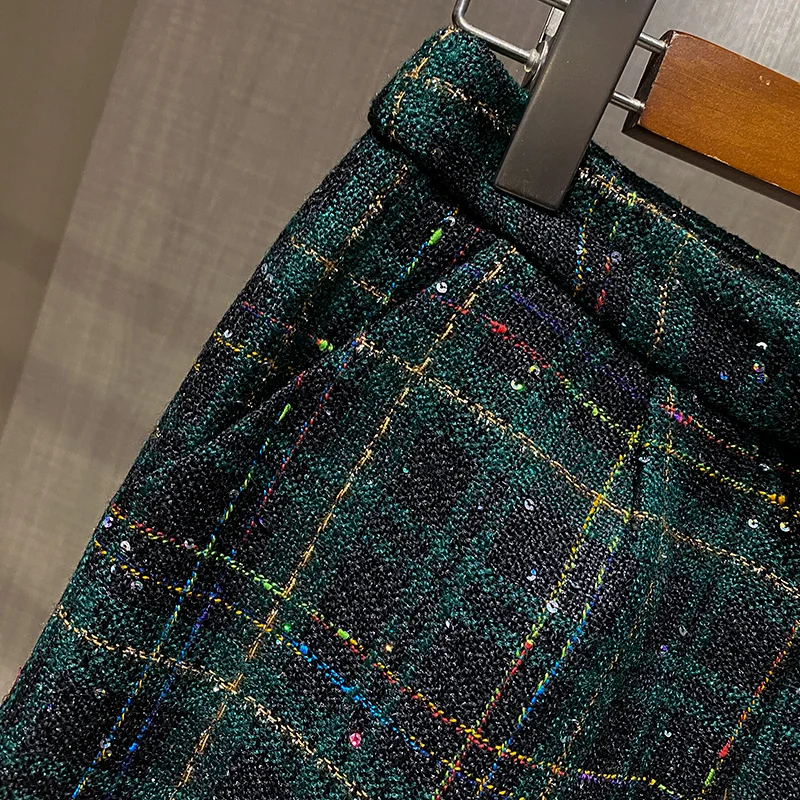 Женский твидовый костюм элегантный жаккардовый пиджак и короткие брюки комплект