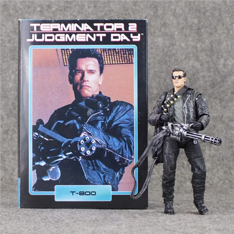 18 см NECA Терминатор 2 T 800 Шварценеггер ПВХ Фигурки Модель игрушки куклы для