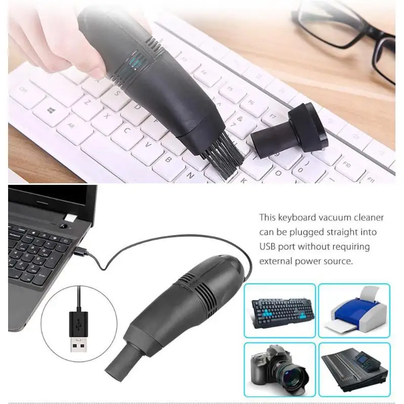 Мини USB автомобильный пылесос компьютер ПК щетка для ноутбука авто Интерьер вентиляционное отверстие зазор пыли чистящий набор Инструменты
