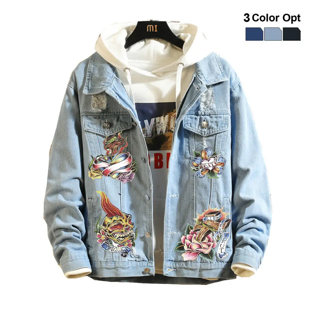 Для мужчин джинсы для мальчиков джинсовая куртка верхняя одежда классическое