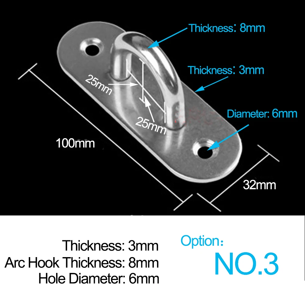 4 шт. U-образные потолочные крючки из нержавеющей стали | Обустройство дома