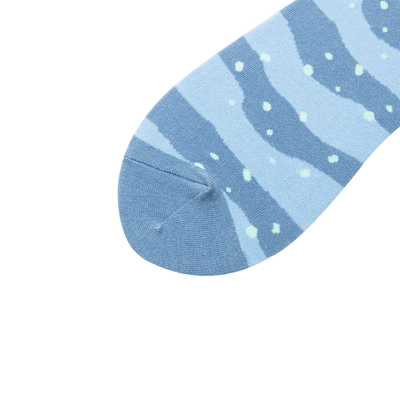 Качественные мужские счастливые носки с листьями белкой божьей коровкой 7 цветов