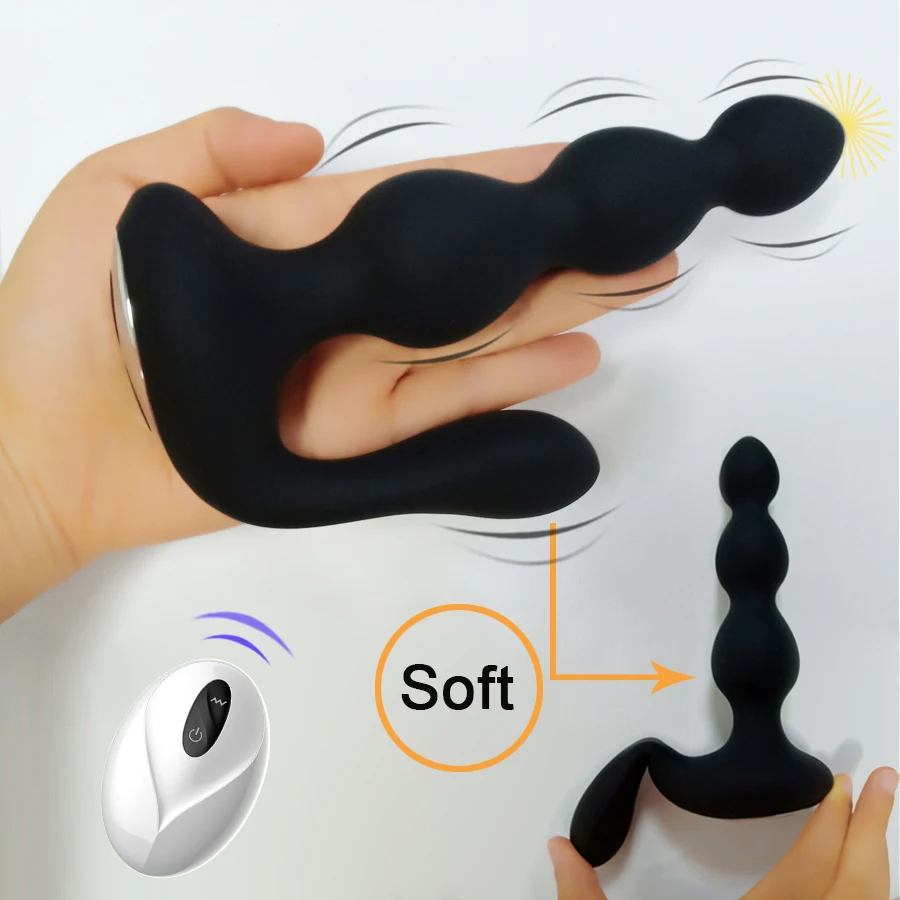 Анальные шарики секс игрушки для мужчин мужской массажер простаты вибратор