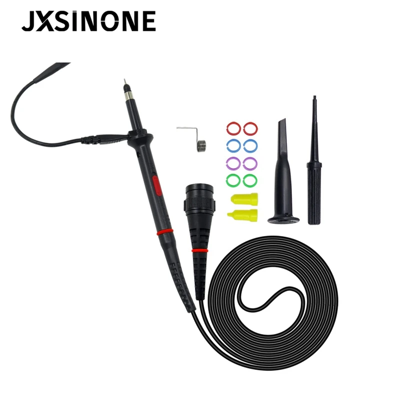 JXSINONE P7100 1 шт. щупы осциллографа 100 МГц BNC защитный Кепки Сфера зонда X1/X10 DC