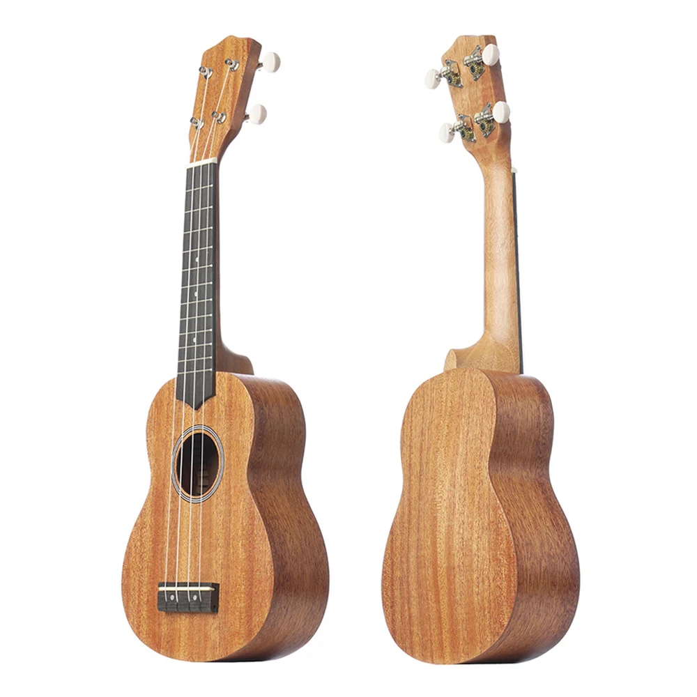 Ukulele 21 Inch Ukeleles Mini Guitar Musical Instrument Solid Wood with String Capo Thumb Hammer Strap for Beginners | Спорт и