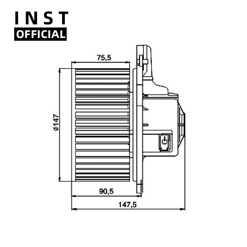 Вентилятор кондиционера AC A/C электродвигатель воздуходувки для FUSO CANTER 24 В |