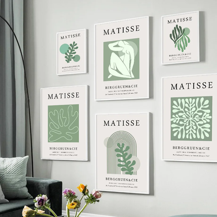 

Matisse Abstract Naked Girl Green Leaves Wall Art Canvas Painting Nordic Posters And Prints Wall Pictures For Living Room Decor