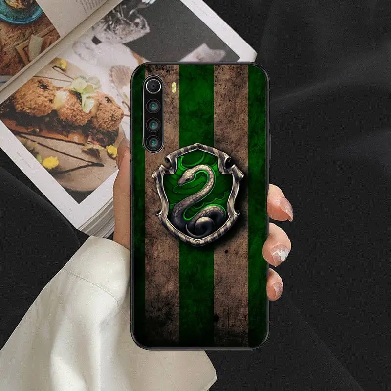 

Slytherin School Phone Case For Redmi 4X 5plus 6 7 8A 9 Note 9s 4 8 T 9 10 pro Cover Fundas Coque