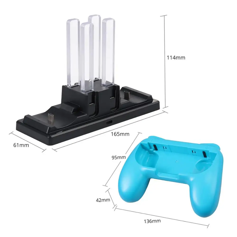 Proster для 6 в 1 зарядное устройство Колыбель контроллер nintendo Переключатель консоли