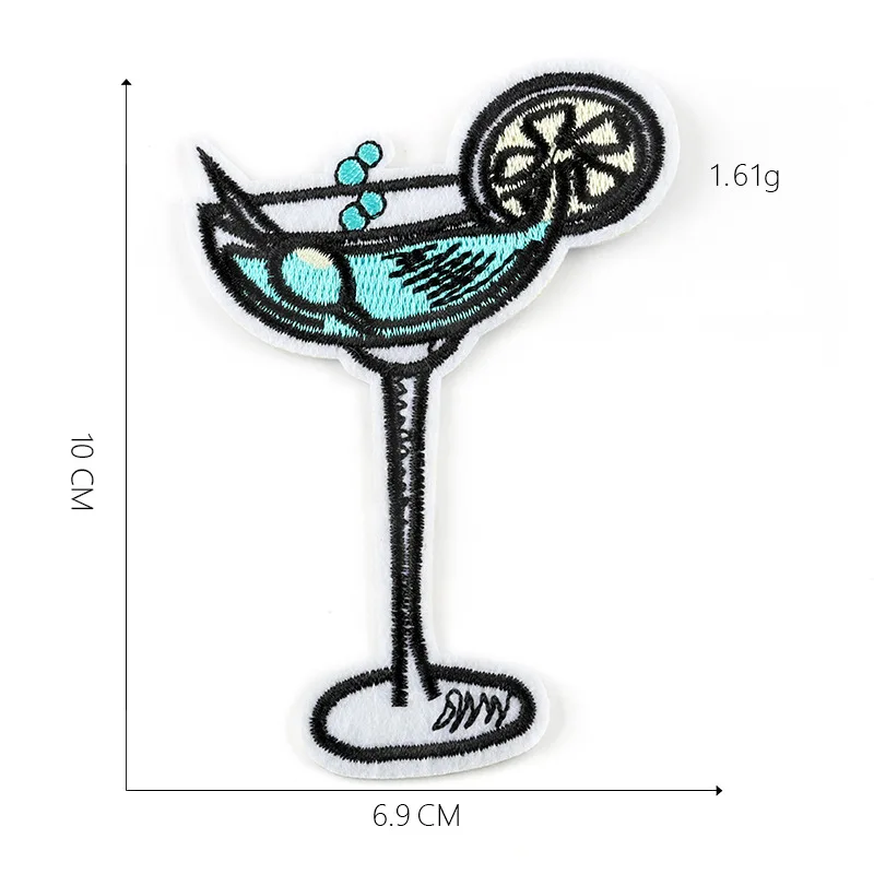 1-PCS-G-178 Cola Напиток патчи для одежды DIY полосы железа на молоке аппликации термо одежда наклейки Кокосовая вышивка значки@ G - Цвет: 1-PCS-G-178