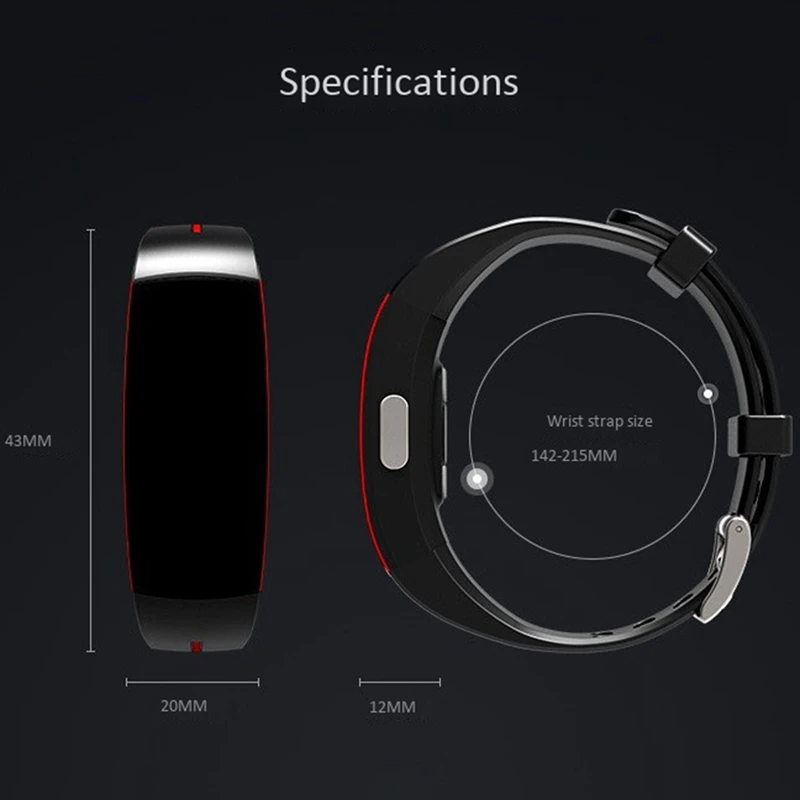 

Smart Bracelet Bluetooth Fitness Tracker IP67 Waterproof Temperature Measurement Sports Bracelet Health Tracking