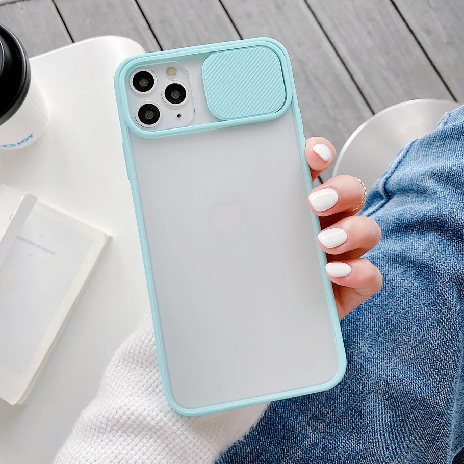 Защитный чехол для камеры iPhone 12 11 Pro max матовая прозрачная задняя крышка SE 2020 X XR XS
