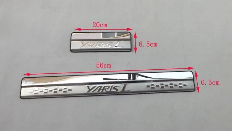 

For SUNYA Lux Zhixuan Threshold Bar Welcome Pedal Zhixuan Dedicated for Modification Toyota Yaris Stainless Steel Pedal