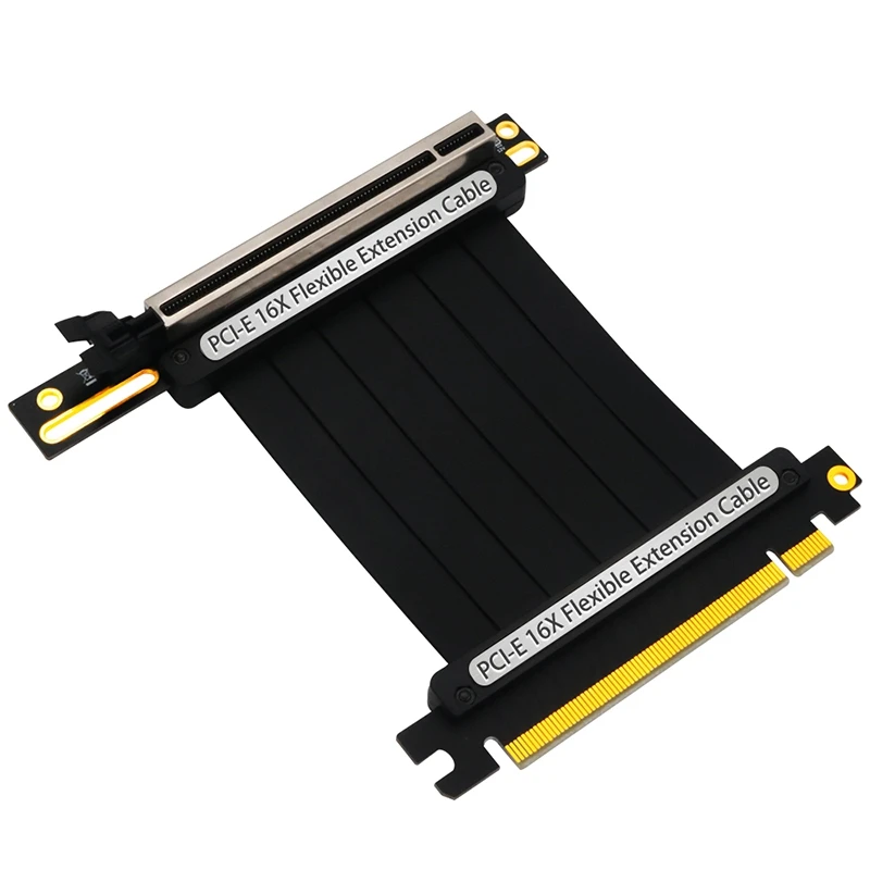 

New Version PCIe Riser Cable, 3.0 X16 PCI Express Riser Extender, Flexible High Speed 90 Degree GUP Riser Cable