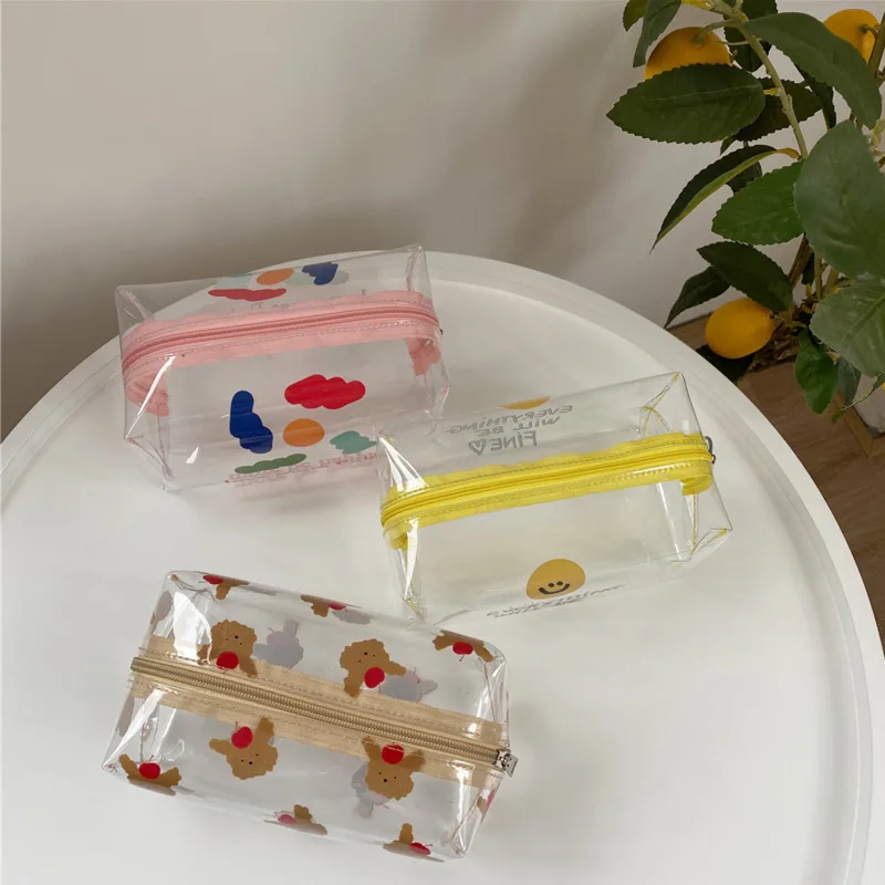 INS/горячая Распродажа Цвет Bear прозрачный ПВХ высокий Ёмкость сумка для