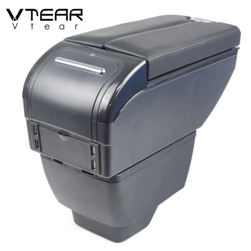 Vtear for Mahindra Bolero car armrest leather arm rest usb storage box center console decoration auto accessories car-styling | Автомобили
