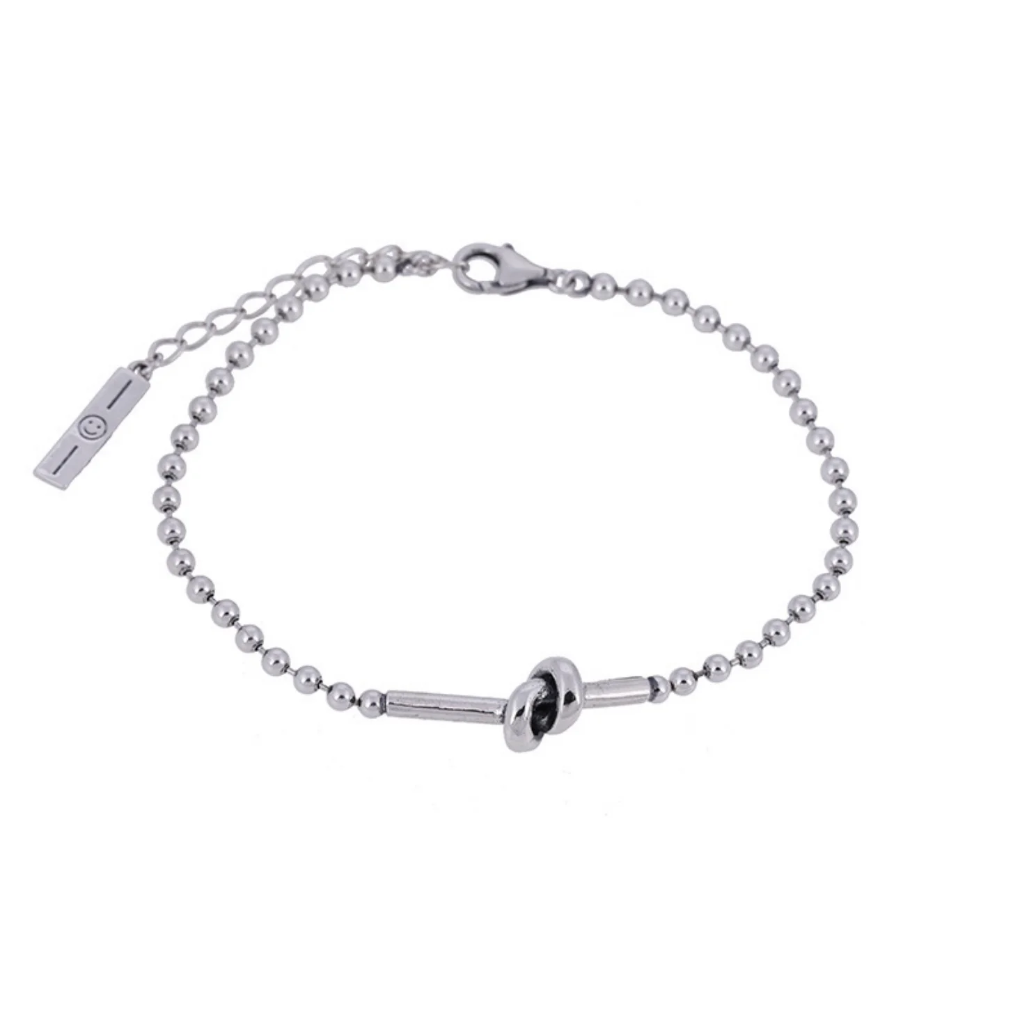 

Korean version of the new knotted bracelet simple and versatile retro casual style round bead bracelet women