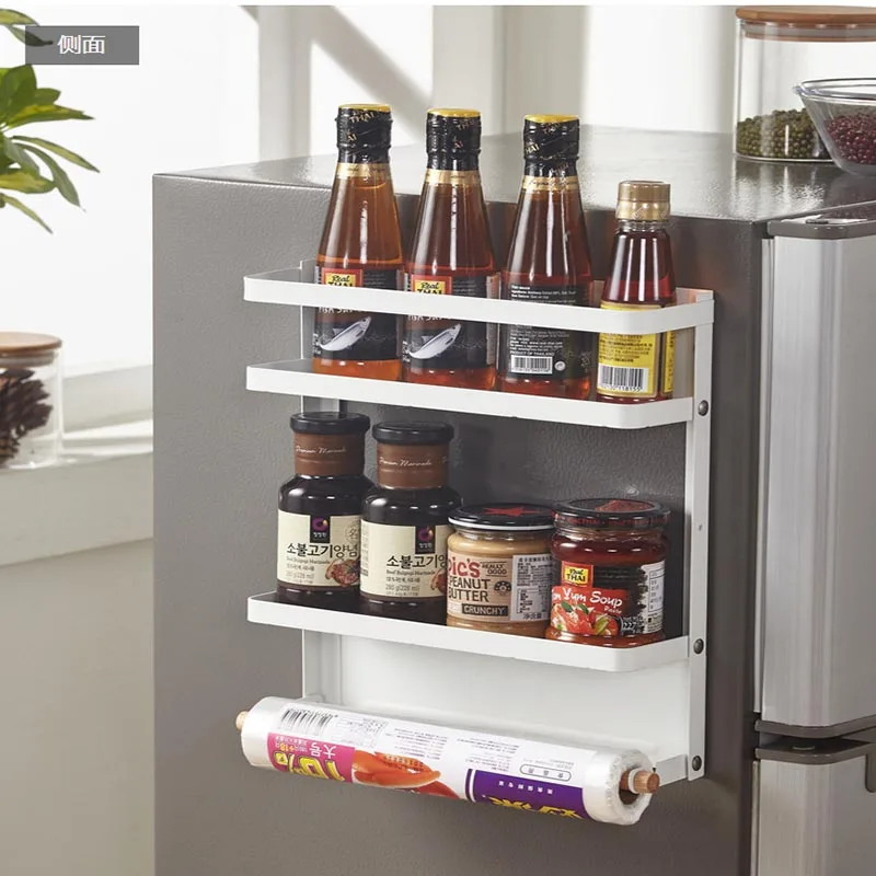 С боковым креплением магнит стойка для холодильника кованая железная хранения