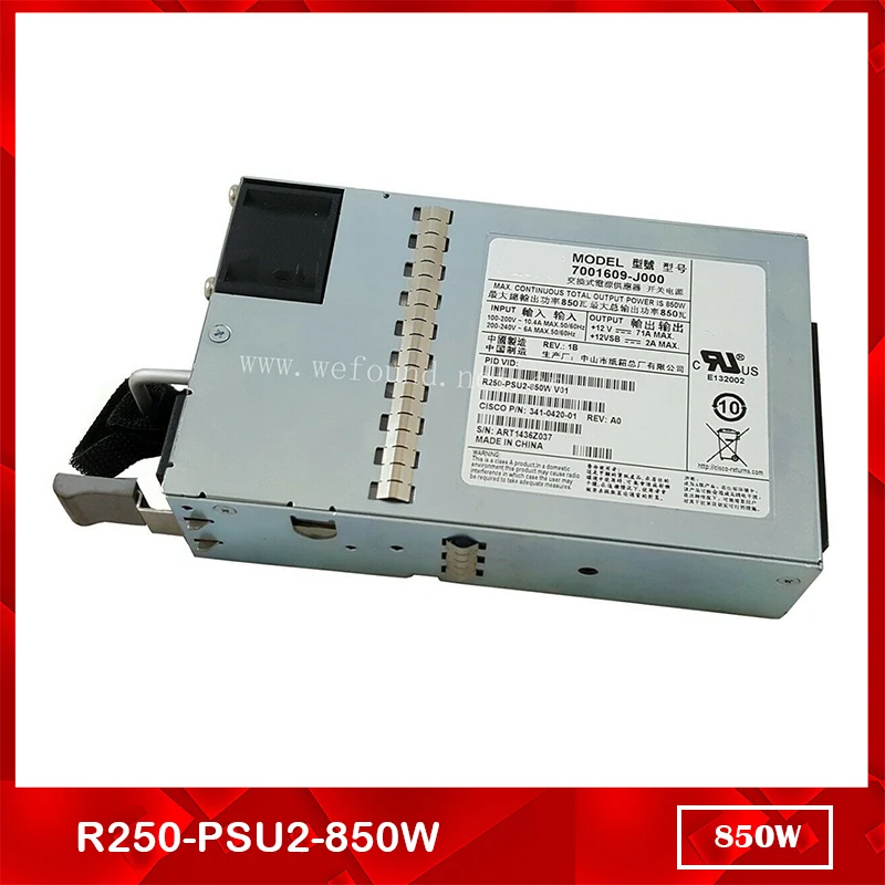 100% Test For Power Supply For R250-PSU2-850W 341-0420-01 C250 7001609-J000 Work Good