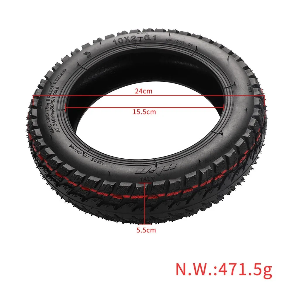 

10 Inch 10x2-6.1 Tubeless Tyre Modified Off-Roads Tire For XiaoMi M365/Pro/Pro2/1S Electric Scooter Tire Wearproof Rubber